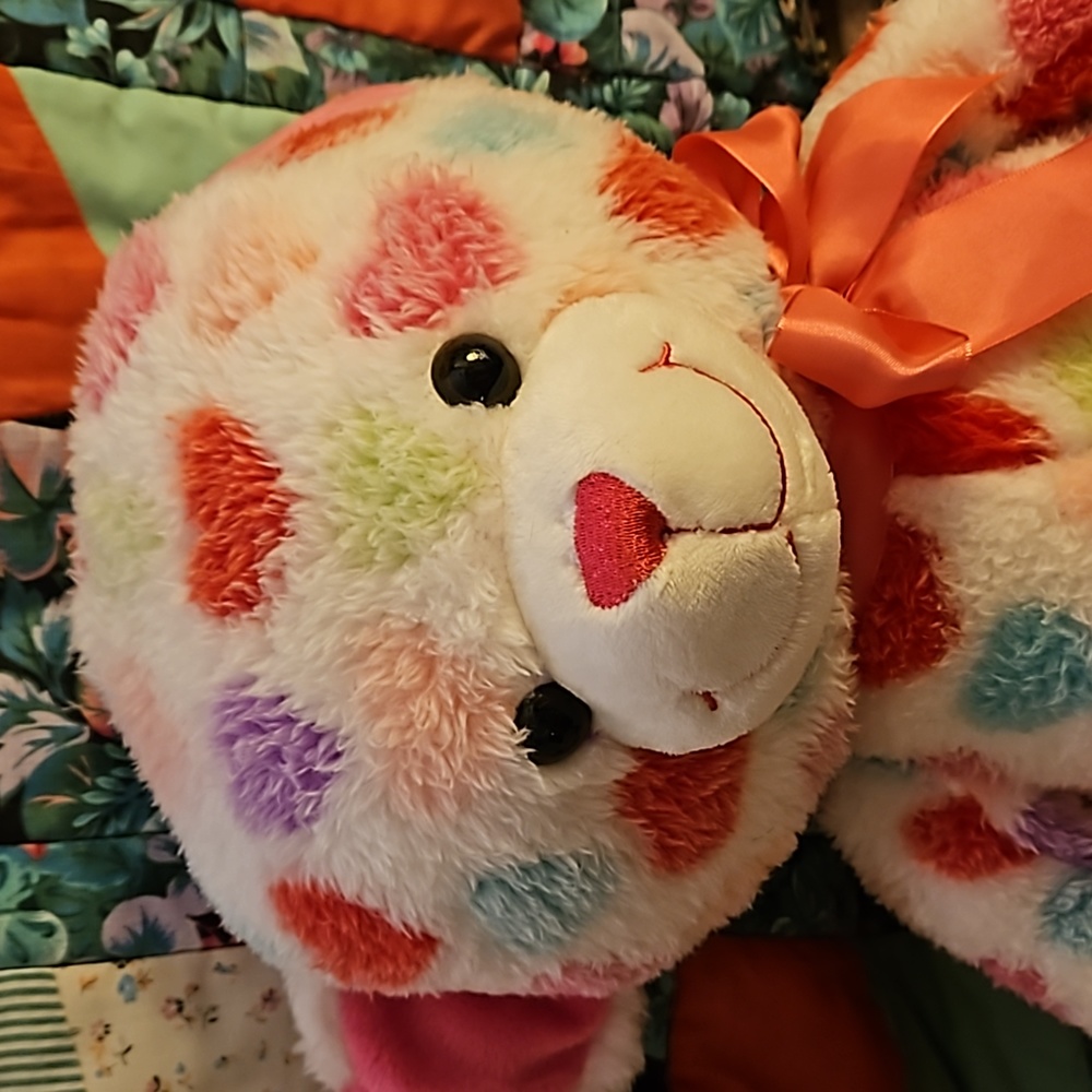 ❤️🎊Host Pick🎊❤️Teddy Bear Plush with hearts all over - Picture 8 of 11